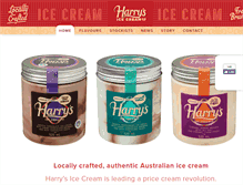 Tablet Screenshot of harrysicecream.com